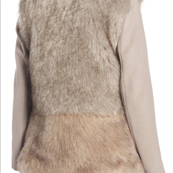 Maddie Wool Blend Sleeve Faux Fur Jacket - Picture 4 of 5